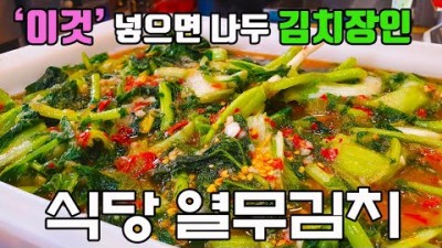 열무김치 열무물김치 맛있게 담그는법 열무김치 레시피 일반인은 절대 모르는 열무김치 이렇게하면 백전백승 비법