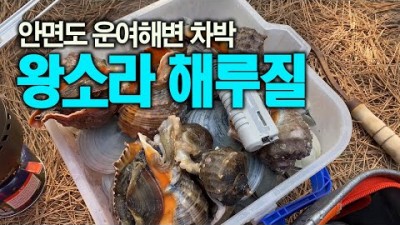 태안 안면도 운여해변 왕소라 해루질 및 차박 캠핑